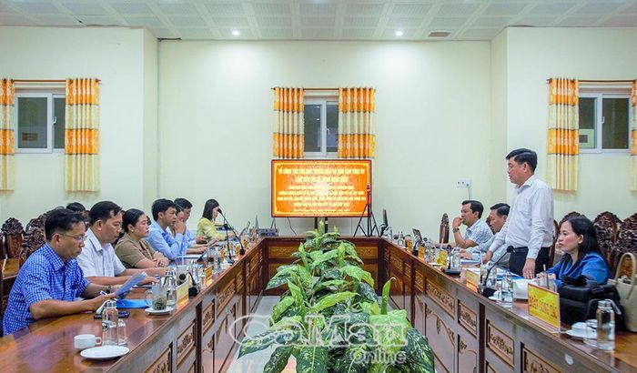 Đại biểu tham dự buổi làm việc.