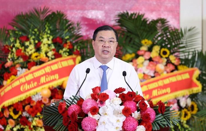 Phó Thủ tướng Thường trực Chính phủ Phạm Gia Túc bày tỏ đánh giá cao sự đổi mới mạnh mẽ của Cổng TTĐT Chính phủ thời gian qua trong việc nâng cao chất lượng công tác truyền thông trên đa nền tảng với các hình thức hiện đại, thân thiện, phong phú. Ảnh: CP