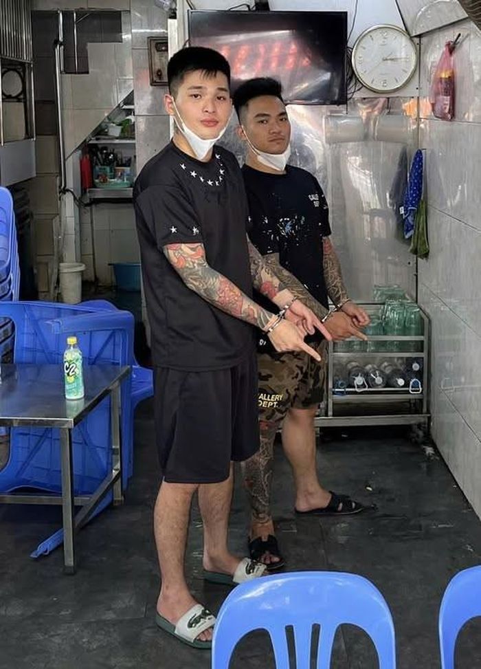 Trương Đức Hưng và Nguyễn Tiến Lộc. Ảnh: CA TP Hà Nội.