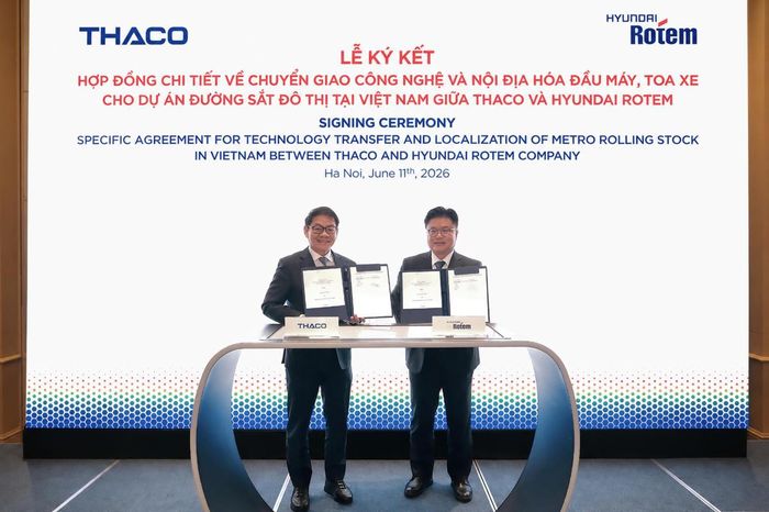 THACO đẩy mạnh nội địa hóa đầu máy toa xe, từng bước làm chủ công nghệ đường sắt. Ảnh: THACO