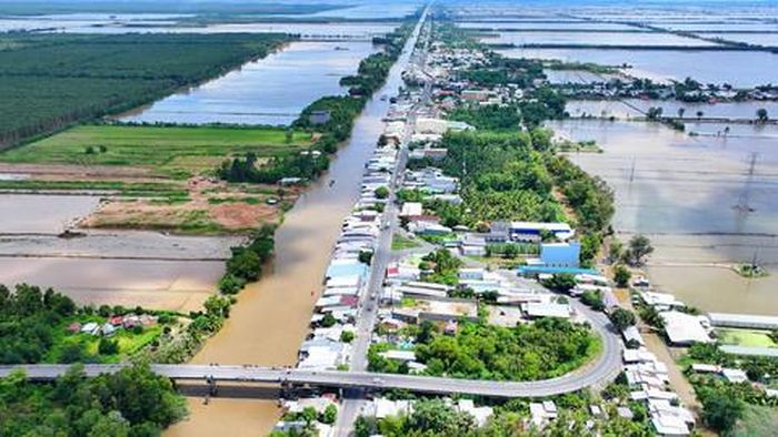 Hệ thống công trình thoát lũ ra biển Tây đã đưa phù sa vào sâu trong nội đồng Tứ giác Long Xuyên