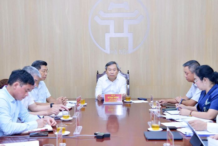 Chủ tịch UBND thành phố Hà Nội Vũ Đại Thắng tiếp công dân định kỳ tháng 6-2026. Ảnh: Viết Thành