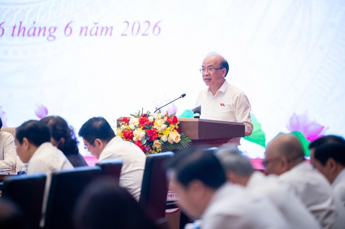Chủ nhiệm Ủy ban Pháp luật và Tư pháp của Quốc hội Phan Chí Hiếu thông tin về Kế hoạch số 64/KH-UBTVQH16. Ảnh: PT
