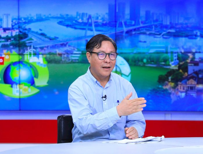 Ông Đặng Huy Đông, Chủ tịch Hiệp hội Chuyển đổi xanh Việt Nam tại Chương trình. Ảnh: Quang Thái