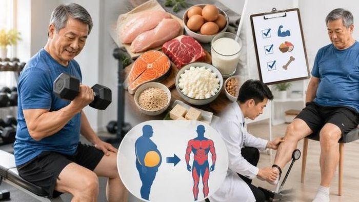 Tập kháng lực, ăn đủ đạm và kiểm tra sức cơ định kỳ là chiến lược quan trọng để phòng ngừa béo phì thiểu cơ