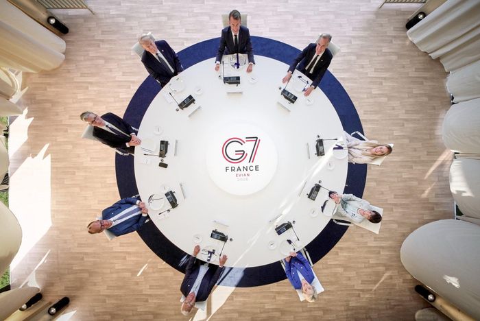  Các nhà lãnh đạo G7 tại hội nghị thượng đỉnh ở Pháp ngày 15-6. Ảnh: @G7/X 