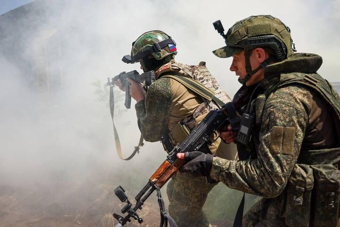 Binh sĩ Nga hoạt động trên chiến trường Ukraine. Ảnh: TASS