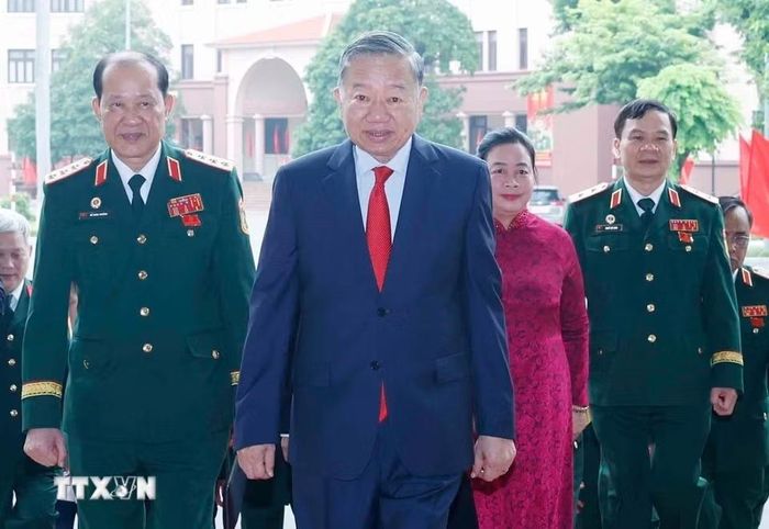 Tổng Bí thư, Chủ tịch nước Tô Lâm đến dự Đại hội. Ảnh: Thống Nhất/TTXVN.