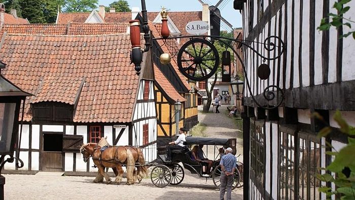 Quảng trường nhỏ ở Bảo tang Den Gamle