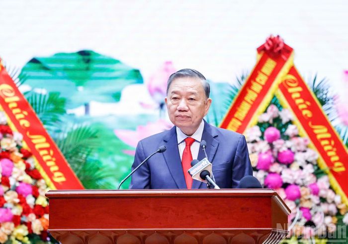 Tổng Bí thư, Chủ tịch nước Tô Lâm phát biểu chỉ đạo Đại hội. (Ảnh: DUY LINH)