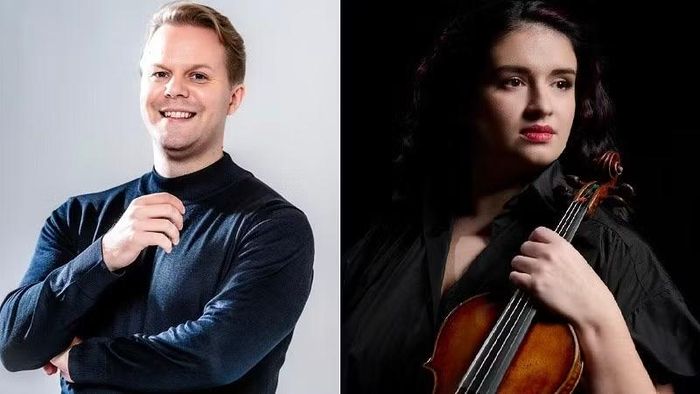Chương trình có sự tham gia của nhạc trưởng Kalle Kuusava và nghệ sỹ độc tấu violin Sara Dragan. (Ảnh: BTC)