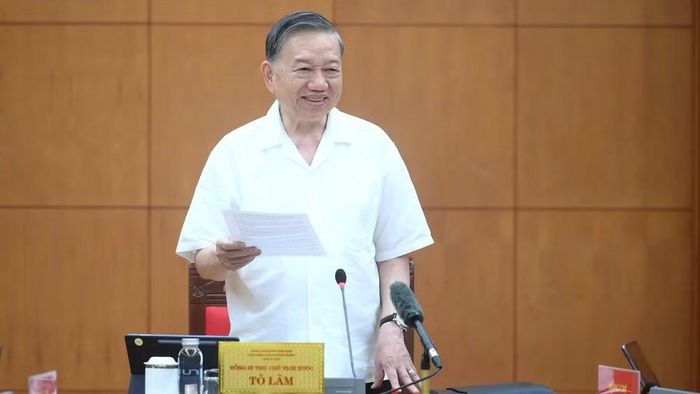 Tổng Bí thư, Chủ tịch nước Tô Lâm phát biểu tại cuộc làm việc. (Ảnh: ĐĂNG KHOA)
