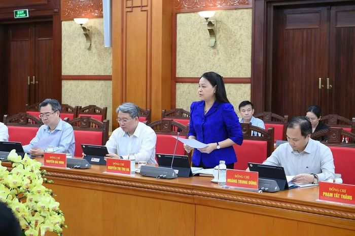 Các đại biểu tham dự cuộc làm việc. (Ảnh: ĐĂNG KHOA)