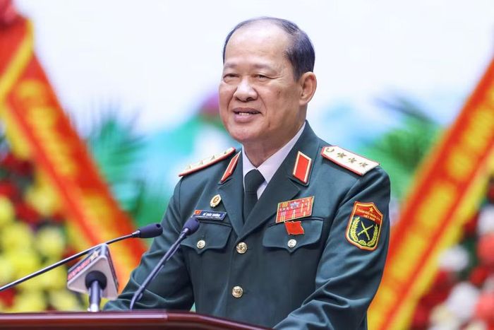 Thượng tướng Bế Xuân Trường, Chủ tịch Hội Cựu chiến binh Việt Nam phát biểu bế mạc Đại hội.