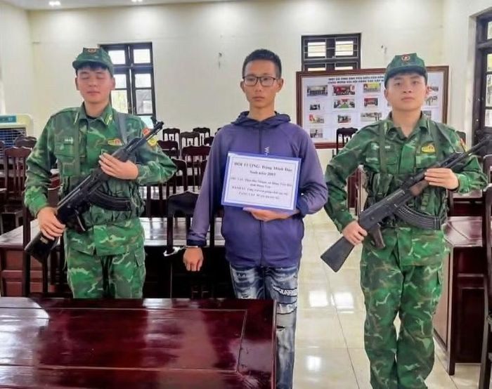 Đối tượng Đặng Minh Đức. (Ảnh: Bộ đội Biên phòng cung cấp )