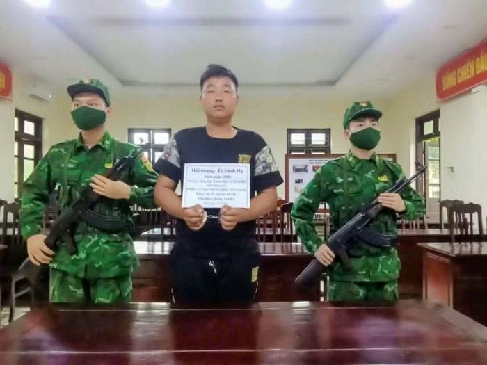 Đối tượng Tô Đình Hạ. (Ảnh: Bộ đội Biên phòng cung cấp)