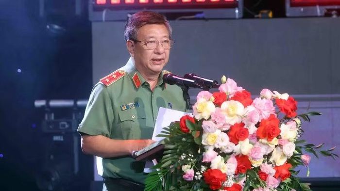  Trung tướng Đỗ Triệu Phong, Cục trưởng Cục Truyền thông Công an nhân dân thông tin về Giải Báo chí toàn quốc "Vì an ninh Tổ quốc và bình yên cuộc sống". 