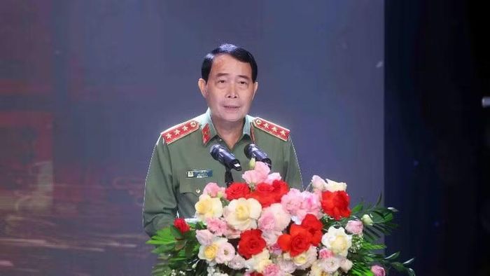 Thượng tướng Lê Quốc Hùng phát biểu chỉ đạo.