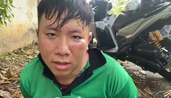 Nghi phạm bị khống chế chỉ vài giờ sau khi gây án. Ảnh: Cắt từ clip