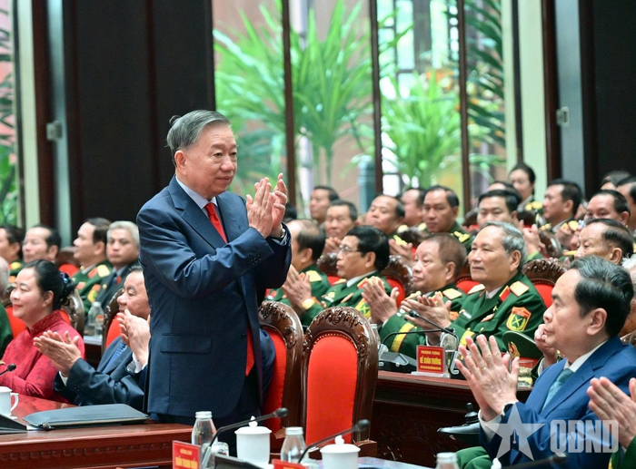 Tổng Bí thư, Chủ tịch nước Tô Lâm dự Đại hội đại biểu toàn quốc Hội Cựu chiến binh Việt Nam lần thứ VIII.