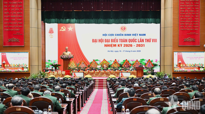 Quang cảnh Đại hội đại biểu toàn quốc Hội Cựu chiến binh Việt Nam lần thứ VIII. 