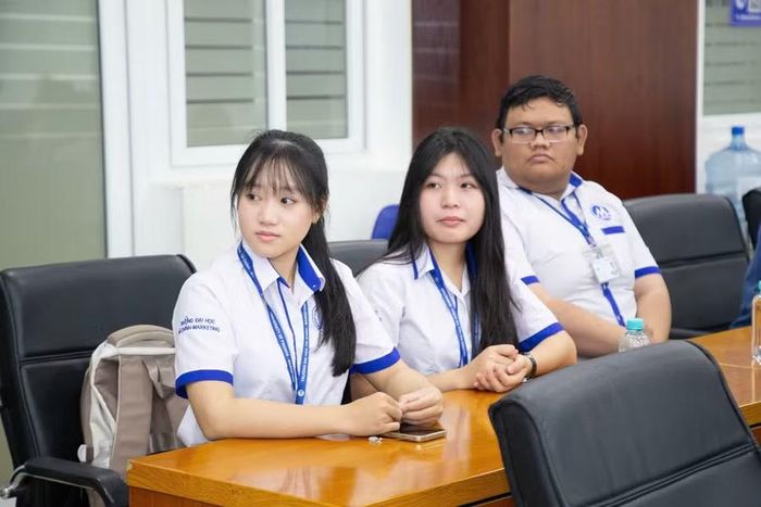 Sinh viên Trường Đại học Tài chính - Marketing. Ảnh: L.Nam.