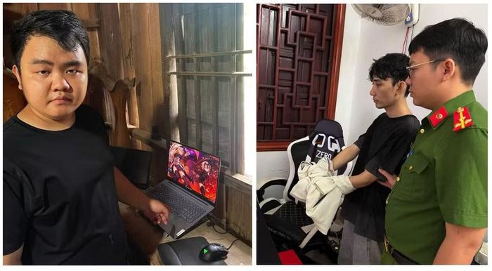 Hoàng Quốc Cường và Trương Công Phi. Ảnh: Công an tỉnh Hưng Yên