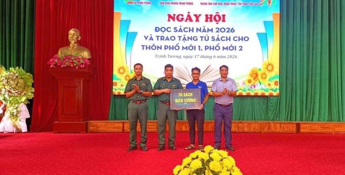 Tủ sách Biên cương được kết nối bởi Đồn Biên phòng Trịnh Tường (BĐBP tỉnh Lào Cai).
