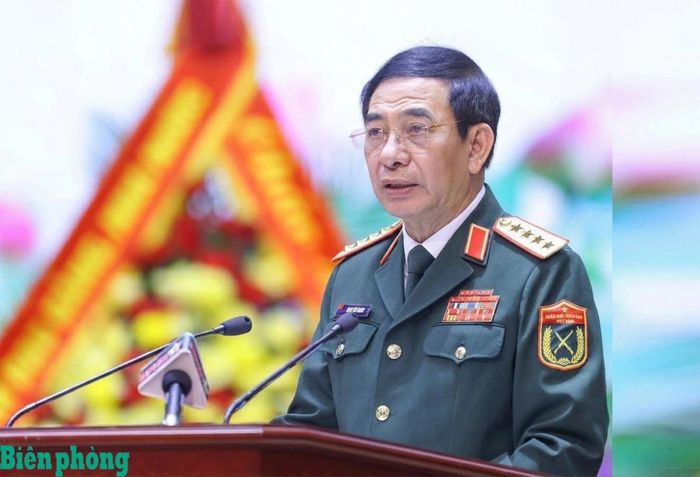 Đại tướng Phan Văn Giang phát biểu tại Đại hội. Ảnh: Hồng Pha