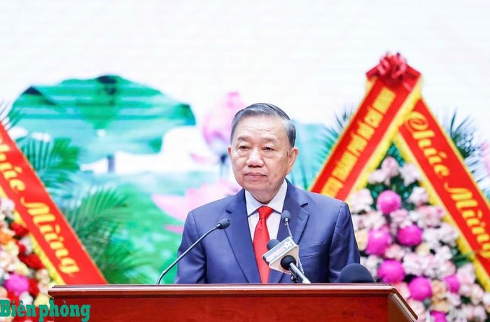 Tổng Bí thư, Chủ tịch nước Tô Lâm phát biểu tại Đại hội. Ảnh: Hồng Pha