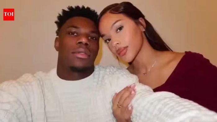 Aurelien Tchouameni và bạn gái Suzette Carter.