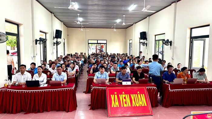 130 điểm cầu tại các xã, phường trong toàn tỉnh.