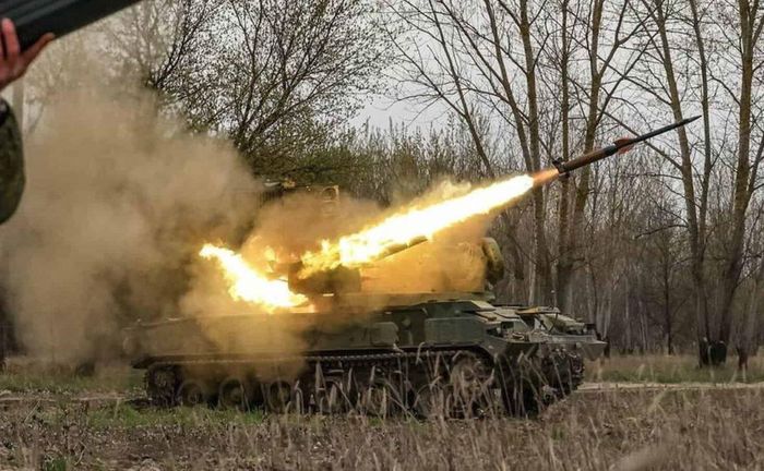 Hệ thống pháo - tên lửa phòng không 2K22M1 Tunguska-M1 của Nga. Ảnh: Bộ Quốc phòng Nga/militarnyi.com