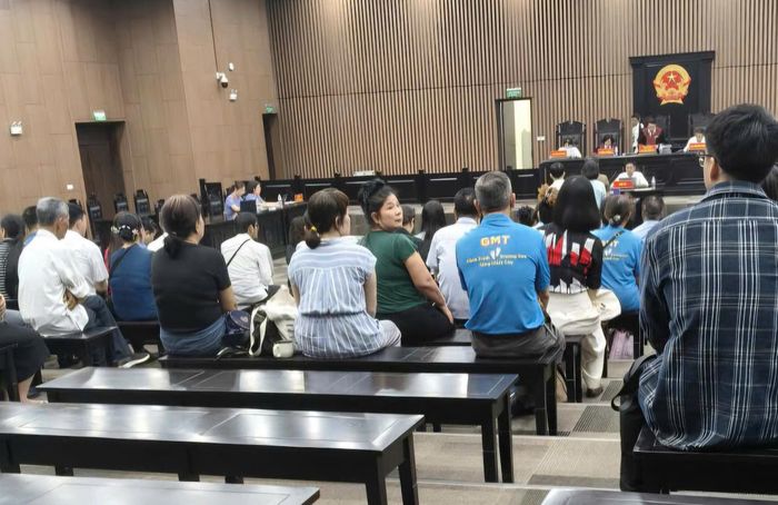 Phiên tòa xét xử vụ án. Ảnh: CTV
