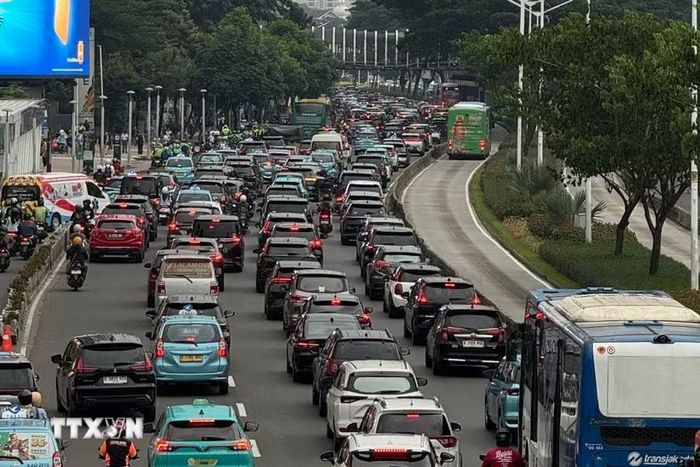 Đường phố tại Jakarta, Indonesia. (Ảnh: Đỗ Quyên/TTXVN)