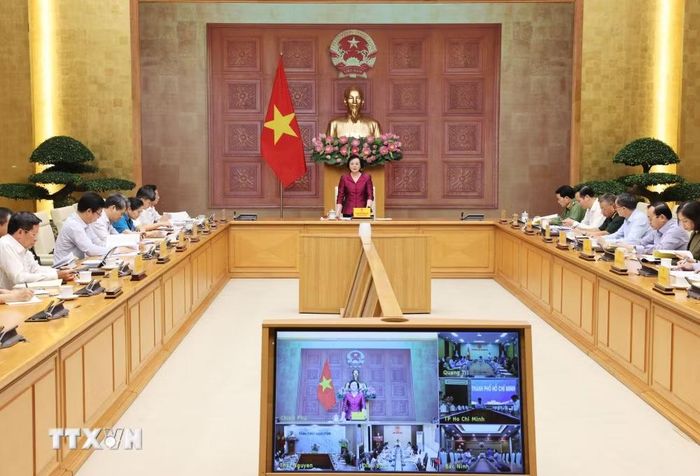 Phó Thủ tướng Phạm Thị Thanh Trà chủ trì Hội nghị Ban Chỉ đạo triển khai các hoạt động kỷ niệm 80 năm Ngày Thương binh-Liệt sỹ (27/7/1947-27/7/2027). (Ảnh: Lâm Khánh/TTXVN)