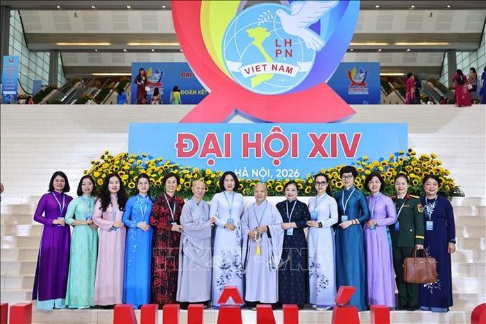 Các đại biểu tham dự Phiên thứ nhất Đại hội đại biểu Phụ nữ toàn quốc lần thứ XIV. Ảnh: Minh Đức/ TTXVN