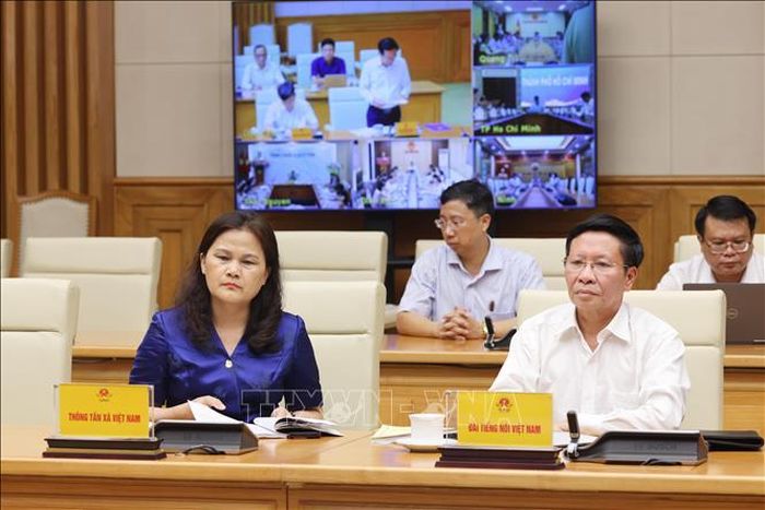 Thành viên Ban Chỉ đạo dự hội nghị. Ảnh: Lâm Khánh/TTXVN