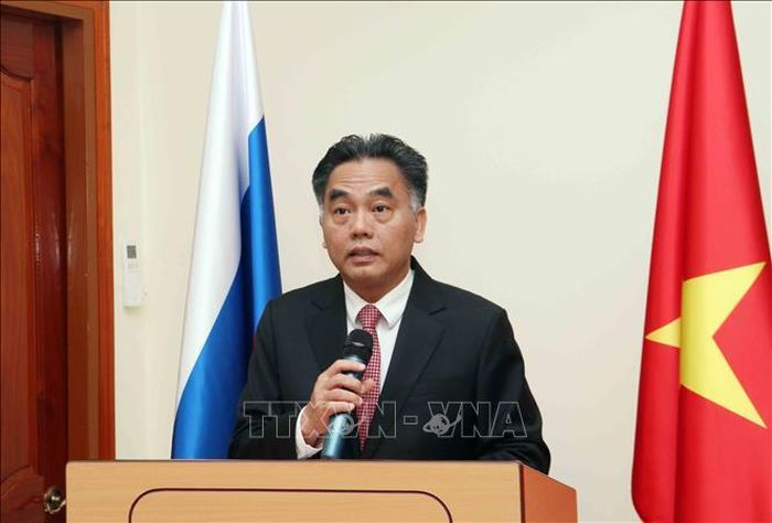 Ông Nguyễn Lộc Hà, Phó Chủ tịch Thường trực UBND Thành phố Hồ Chí Minh phát biểu chúc mừng.