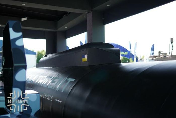 UUV Sea Trident của Ukraine tại triển lãm Eurosatory ở Paris, tháng 6/2026. (Ảnh: Militarnyi)