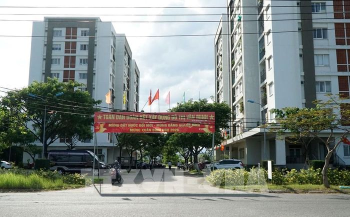 Khu chung cư nhà ở xã hội cho thuê Bệnh viện Ung bướu (phường Hòa Khánh, thành phố Đà Nẵng). Ảnh: Quốc Dũng - TTXVN