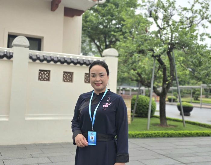 Chị Vũ Thị Kim Hoa, Chủ tịch Hội LHPN phường Đông Kinh, tỉnh Lạng Sơn