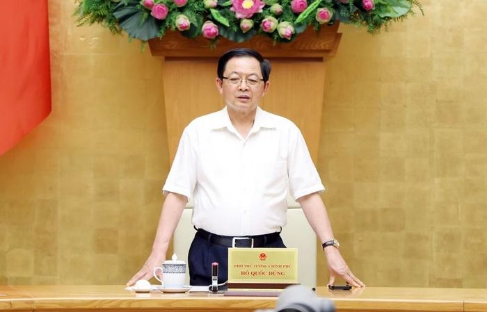 Phó Thủ tướng Hồ Quốc Dũng chủ trì cuộc họp về xây dựng dự thảo Luật sửa đổi, bổ sung một số điều của Luật Bảo vệ môi trường. Ảnh: VGP/Gia Huy
