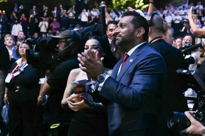 Giám đốc FBI Kash Patel tại sự kiện UFC Freedom 250. Ông cho biết giới chức Mỹ lần đầu phát hiện âm mưu tấn công bị nghi ngờ vào ngày 10/6. Ảnh: AFP.