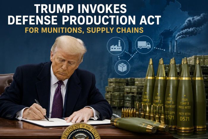 Tổng thống Trump kích hoạt Đạo luật Sản xuất Quốc phòng. Ảnh minh họa.