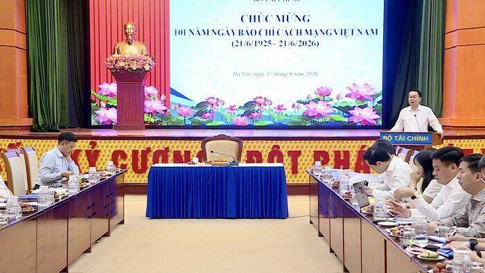 Bộ Tài chính tổ chức họp báo thường kỳ quý II/2026. (Ảnh: Nguyễn Ngọc).