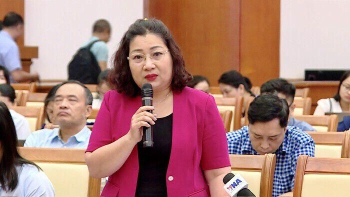 Bà Lê Thị Tường Thu, Phó Cục trưởng Cục Thống kê. (Ảnh: Nguyễn Ngọc).