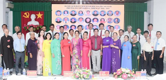 Ban Chấp hành Hội Người cao tuổi phường Hà Tiên nhiệm kỳ 2026 - 2031.