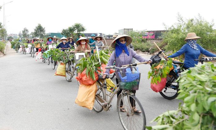 Các lực lượng tham gia nội dung sơ tán Nhân dân trong diễn tập.