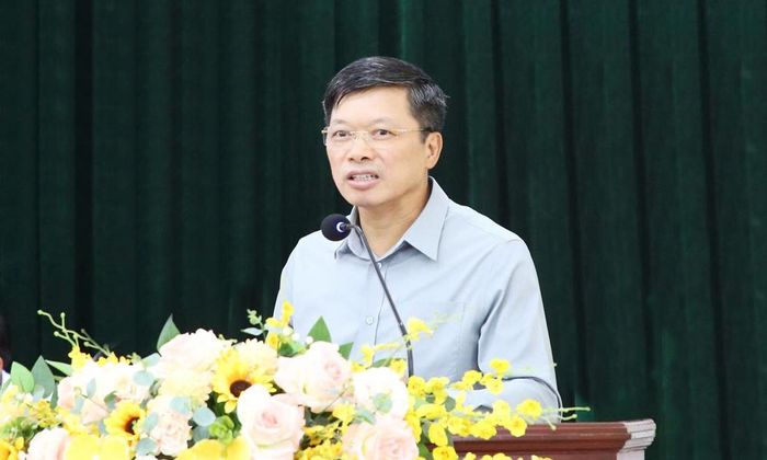 Đồng chí Đào Quang Khải phát biểu tại hội nghị. 